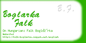 boglarka falk business card